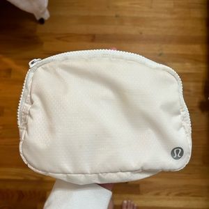 White Lululemon Belt Bag